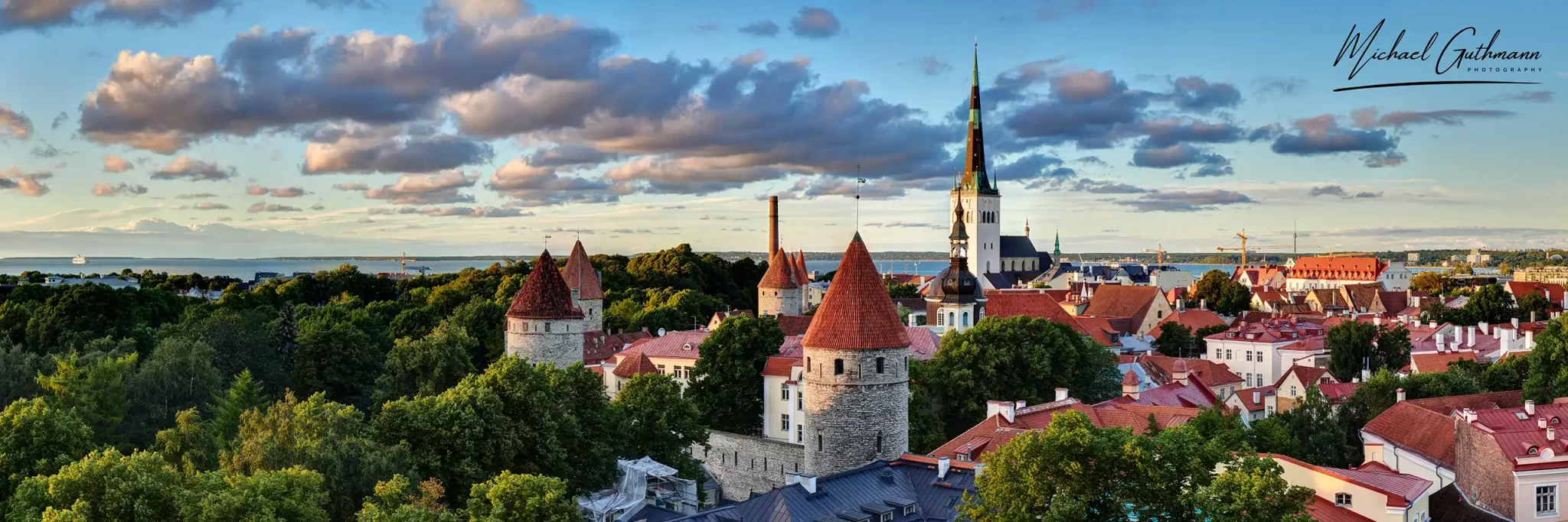 Panorama Ansicht von Tallinn während unserer Reise durch das Baltikum