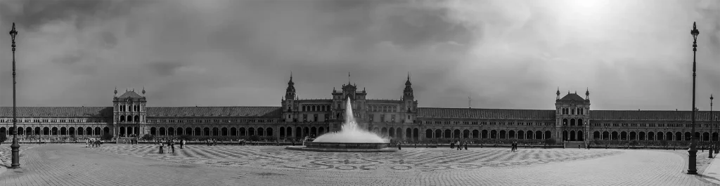 Plaza de España in Sevillia Andalusien