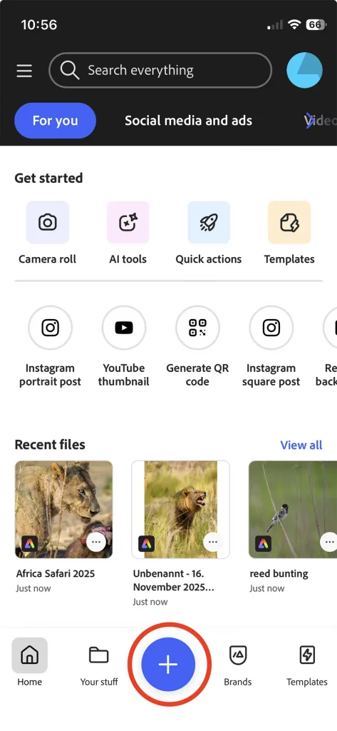 Workflow Bilder mobil zu teilen.