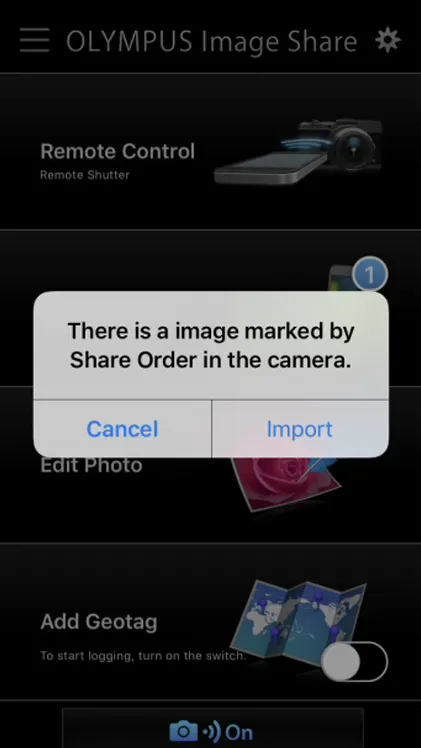 Bildschirmfoto OI.share