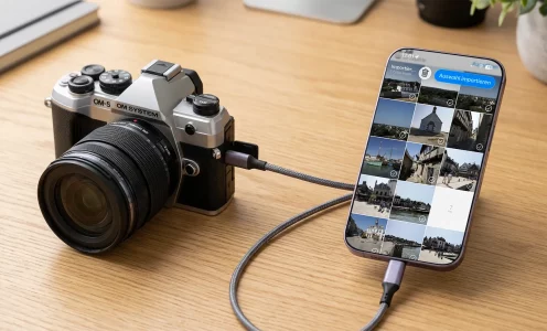 Bilder per Kabel aufs Handy: So klappt die USB-C Verbindung von der Kamera