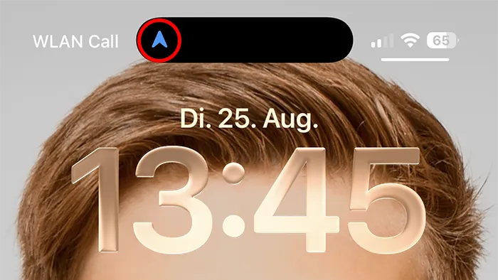 Screenshot Smartphone mit aktiver Bluetooth-Verbindung zur OM-1