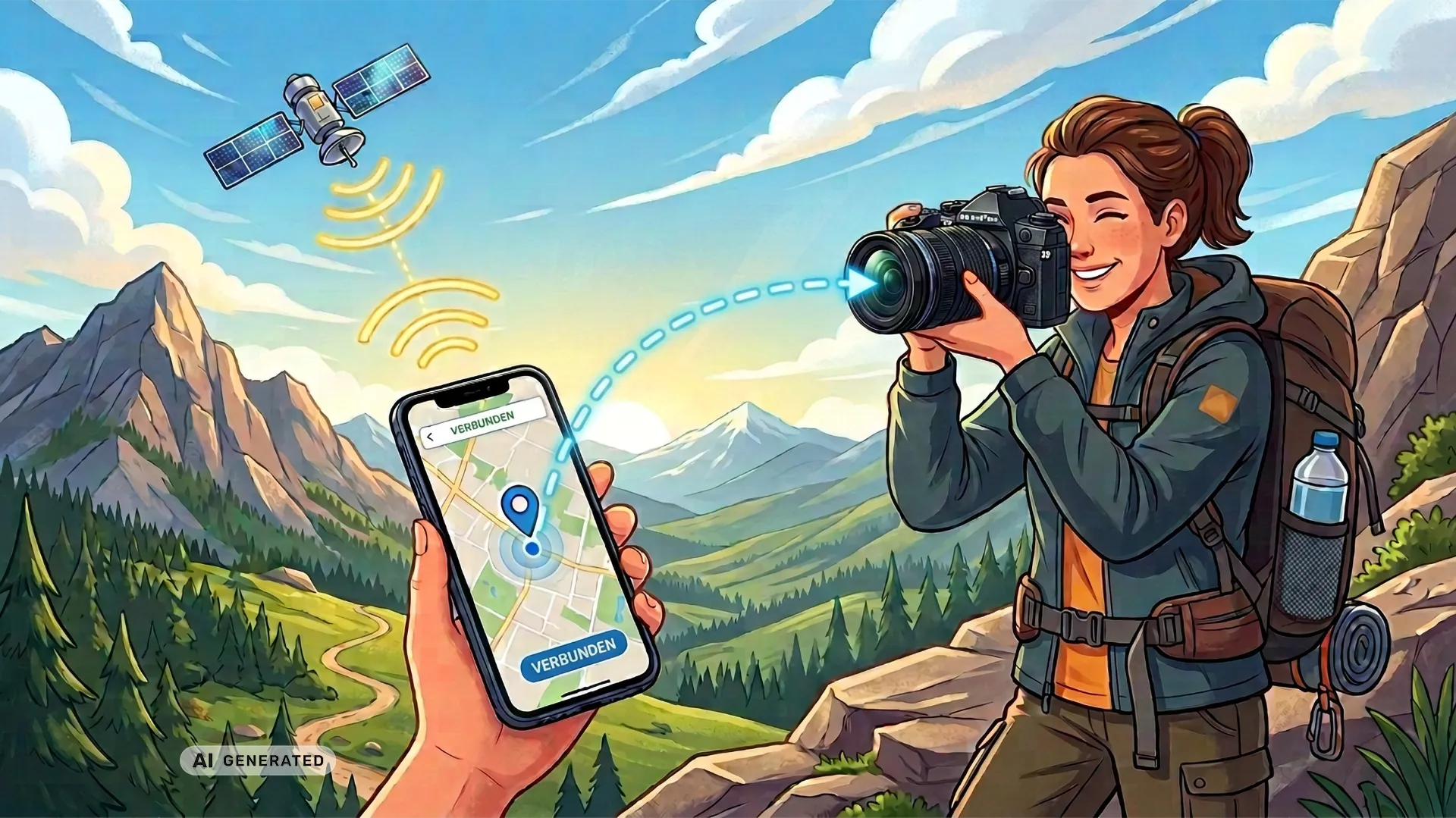 Connected GPS – GPS-Tagging für die OM System Kameras ohne eingebauten GPS-Sensor